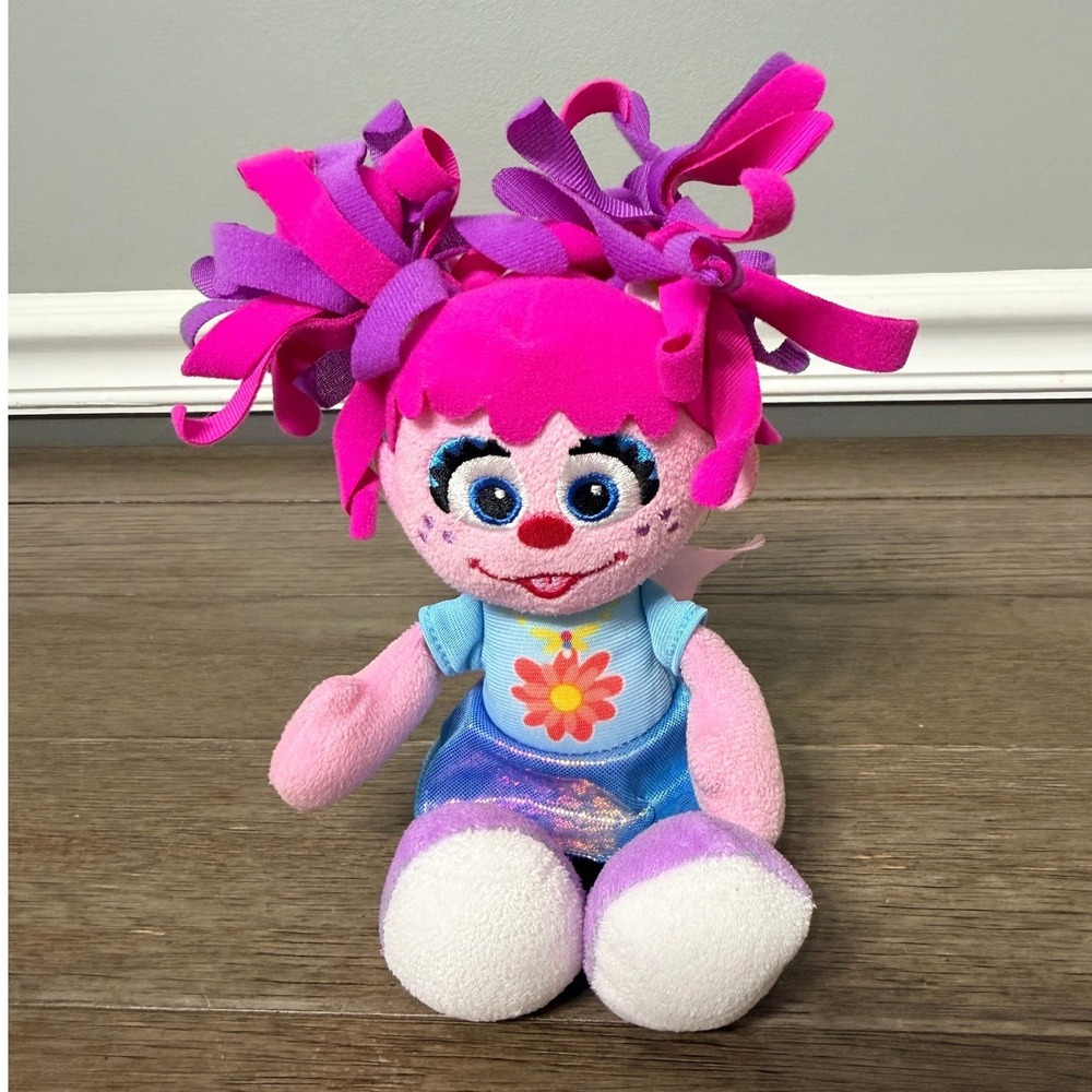 Sesame Street Abby Cadabby Pink Fairy Plush Stuffed Animal Toy